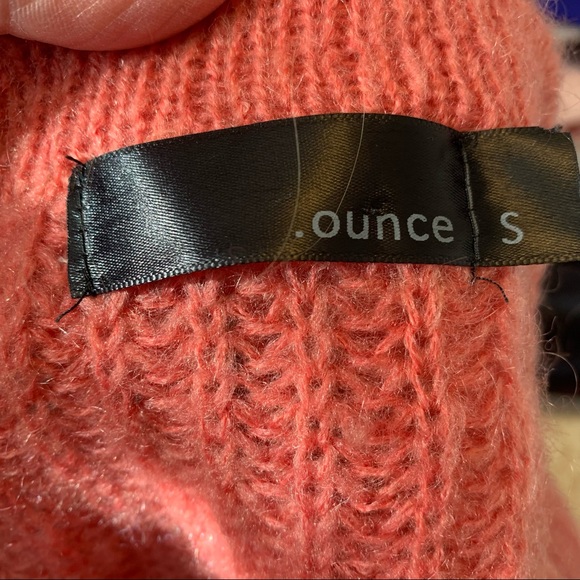 .OUNCE button down sweater size S light rust color semi-cropped v-neck - Picture 11 of 13